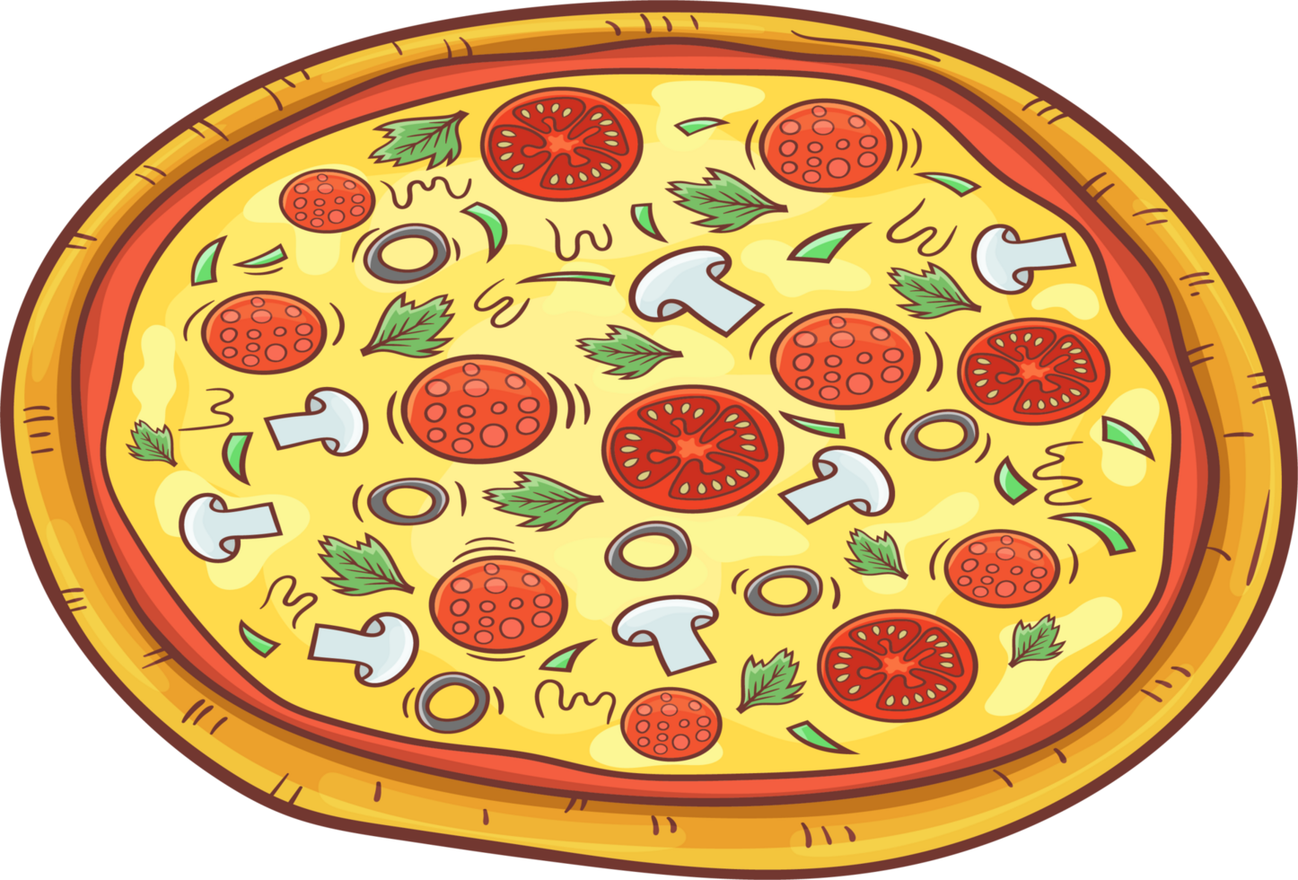 Pizza clipart diseño png