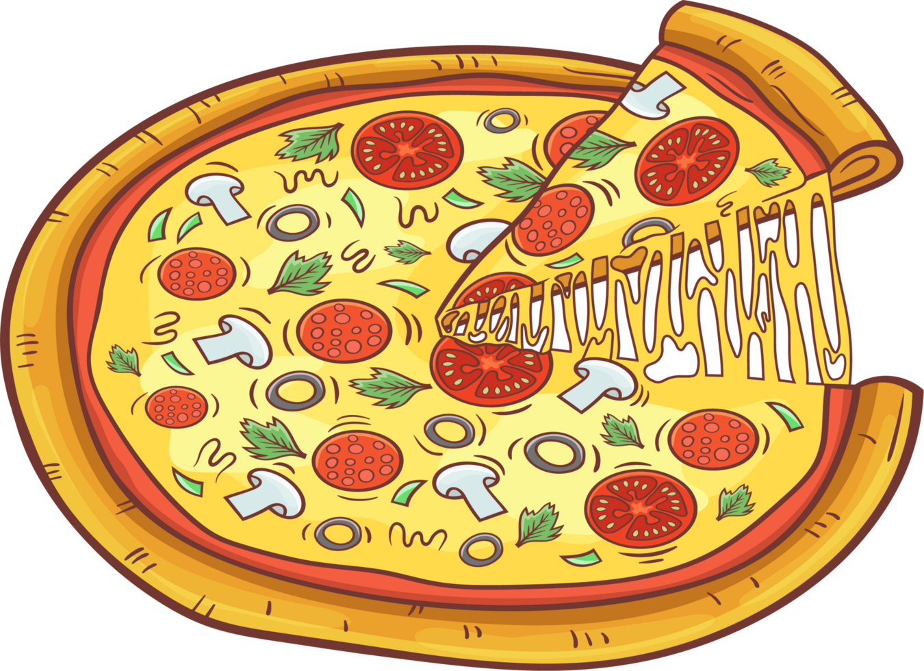Pizza clipart design png