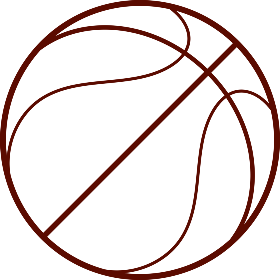 Basketball clipart design png