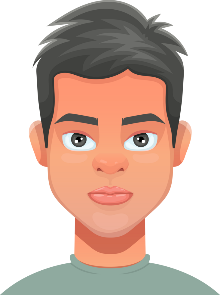 Man face clipart png