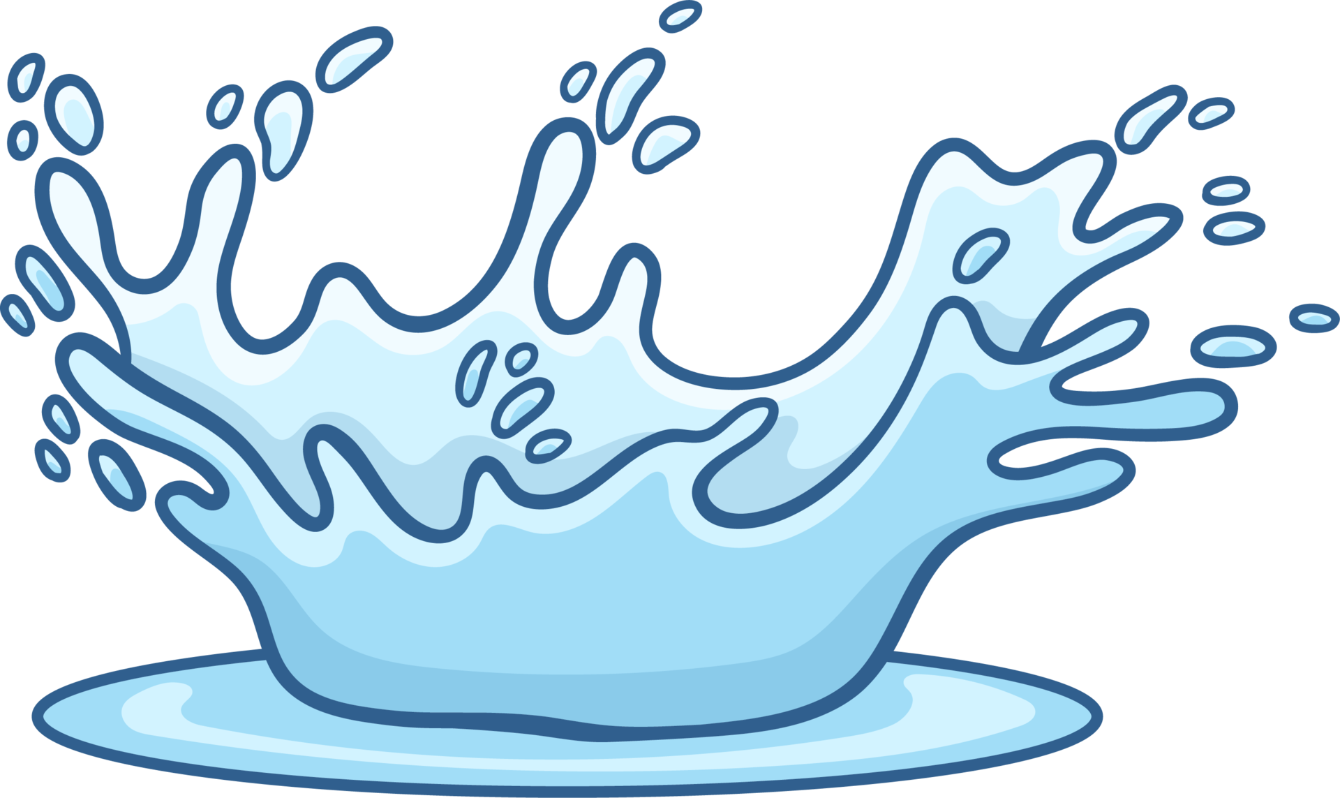 Water splash clipart 26749552 PNG