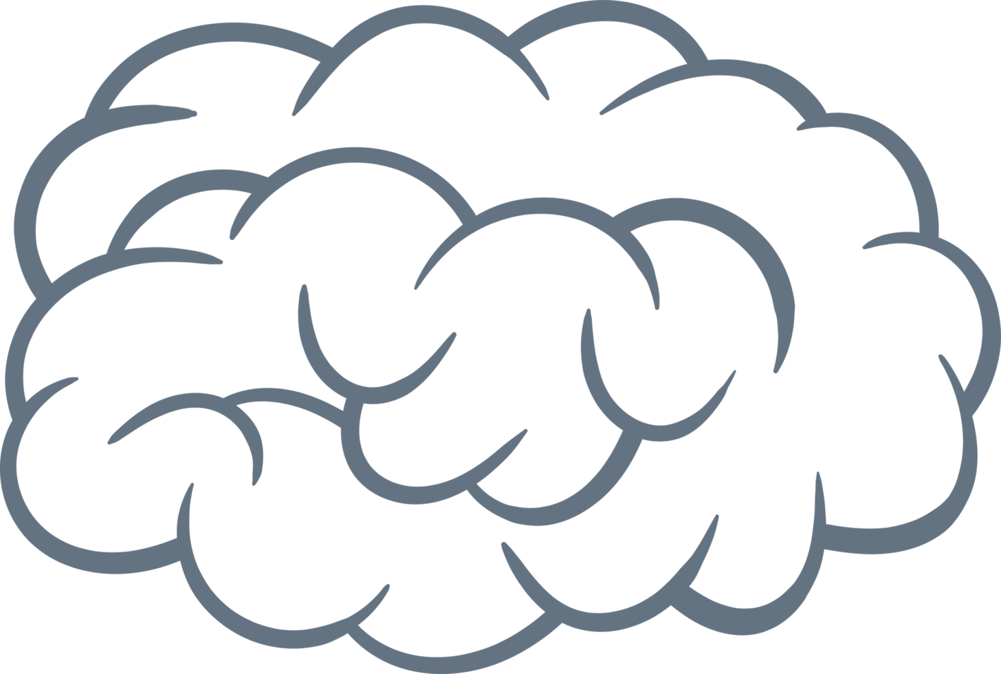 Brain cartoon icon clipart png