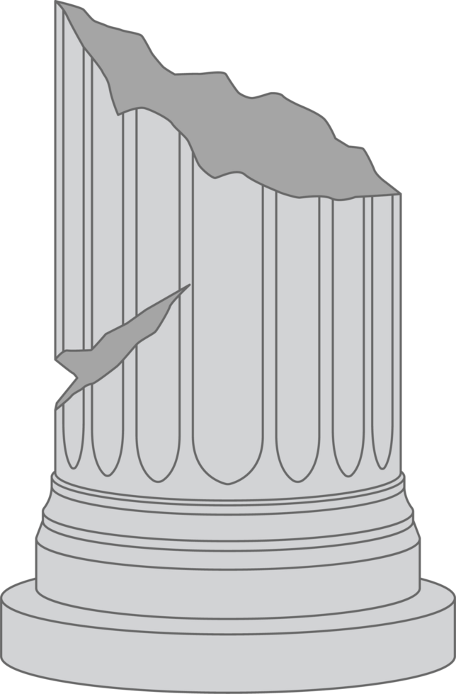 Ancient columns clipart png