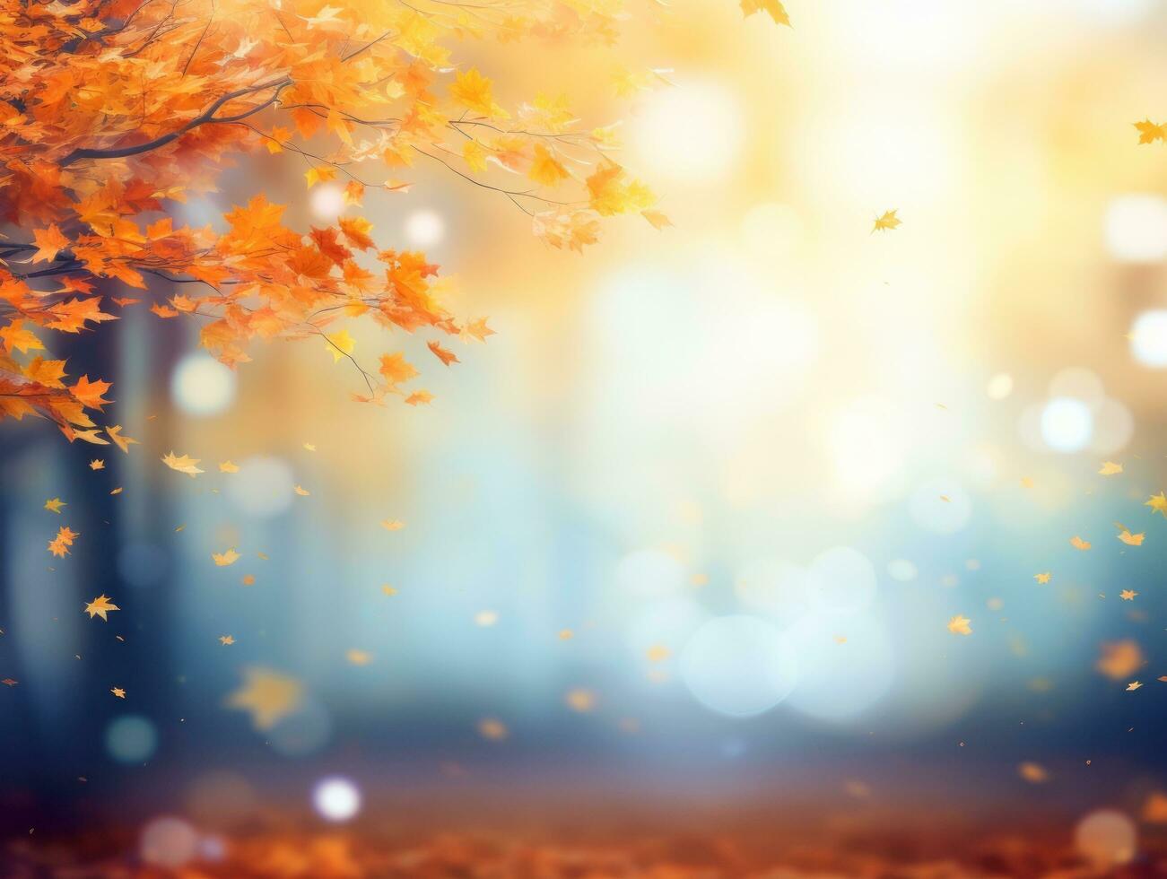 Autumn leaves background photo