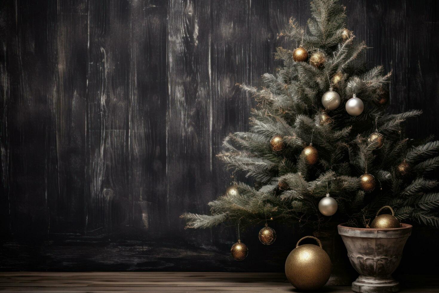 Christmas tree decoration background photo