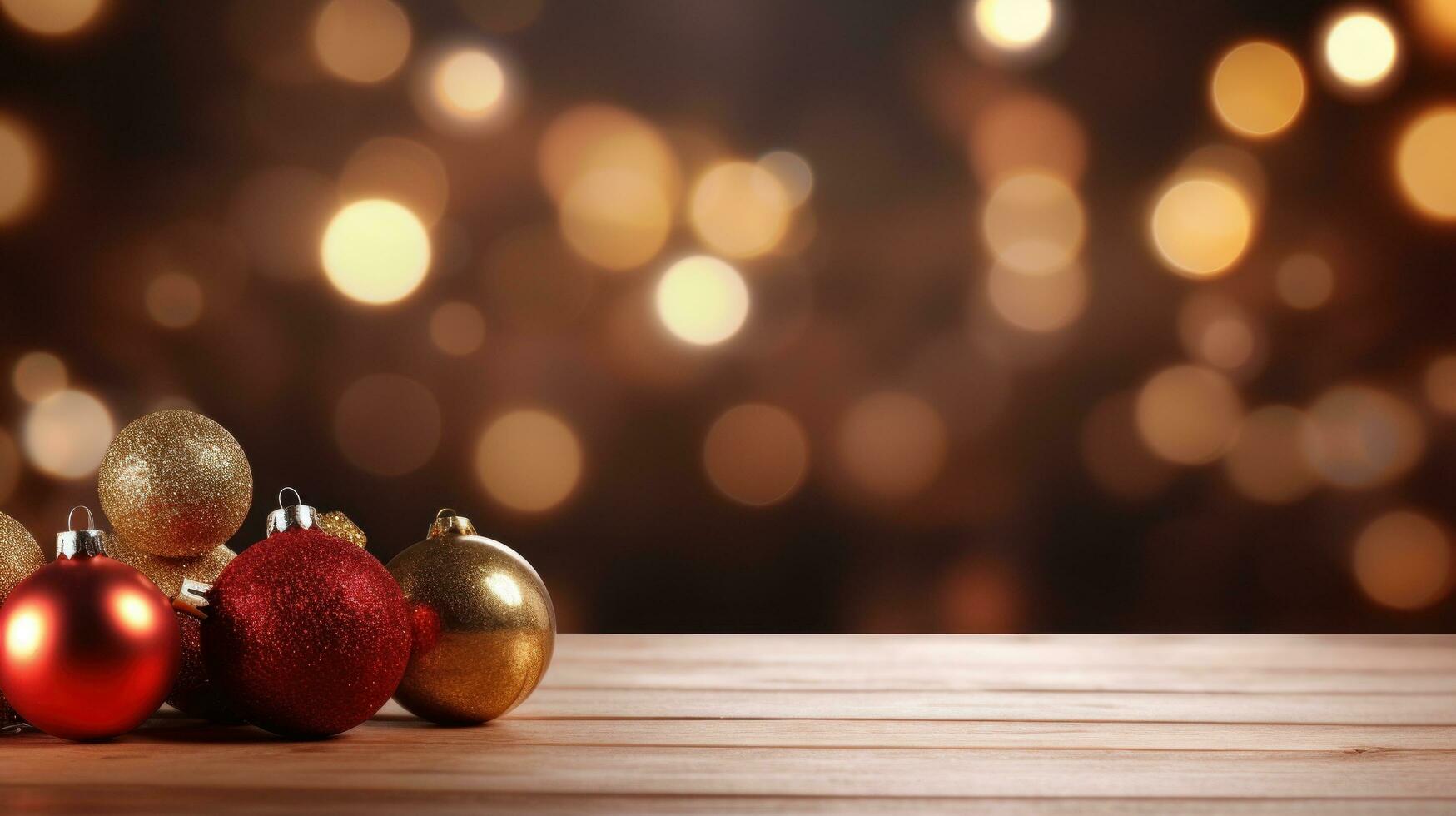 Merry Christmas background with copy space photo