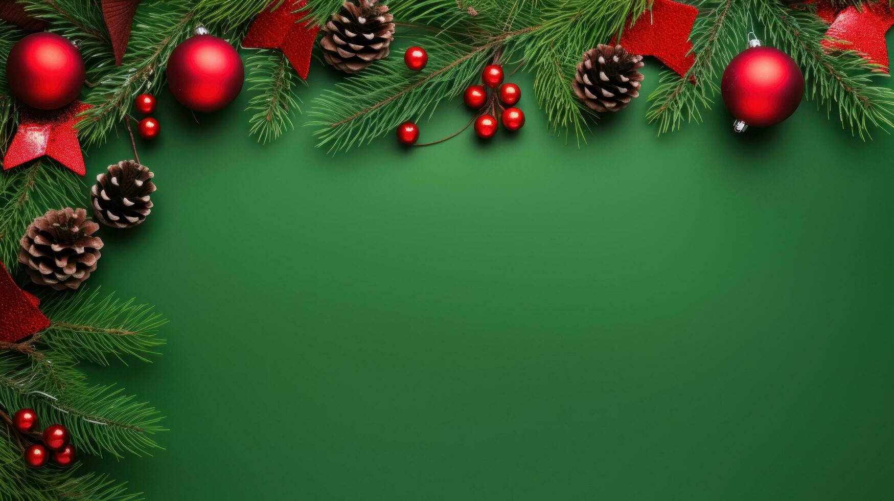 Christmas fir branch background photo