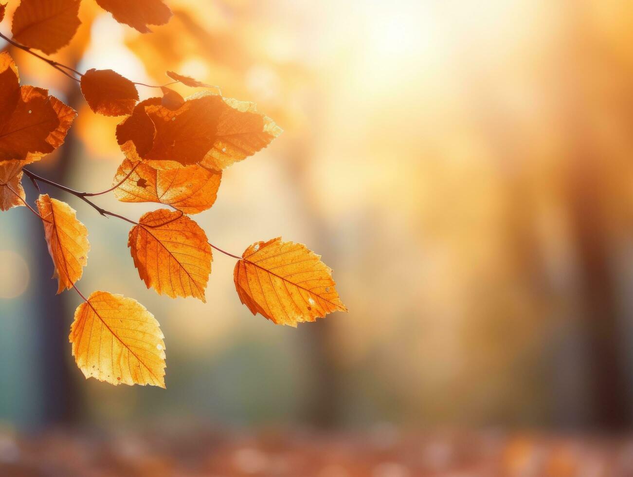 Autumn leaves background photo