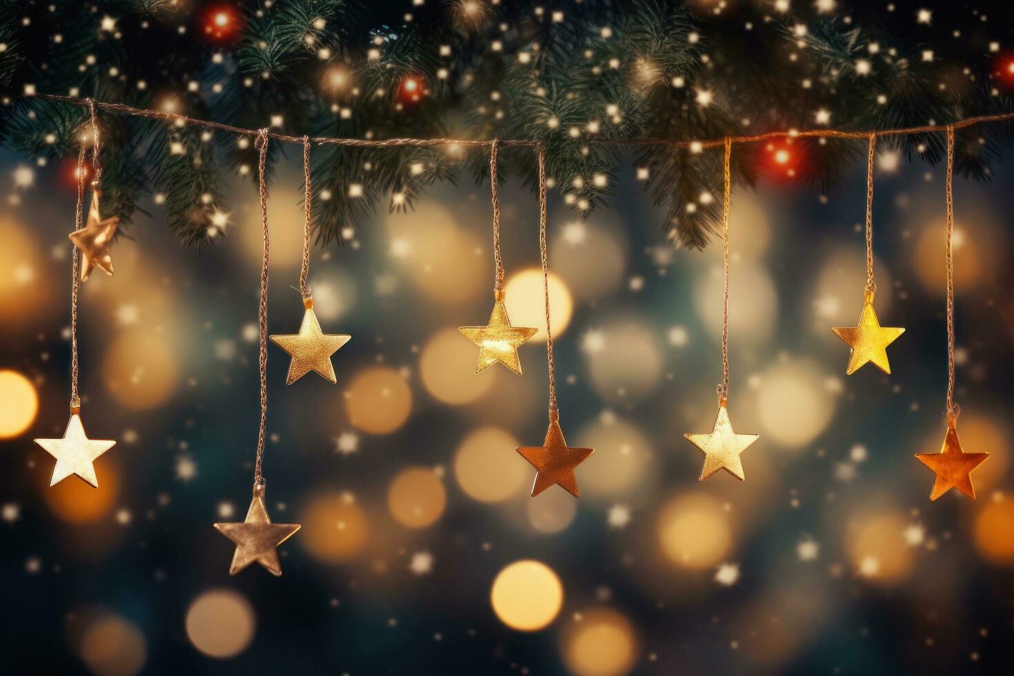 Christmas lights background photo