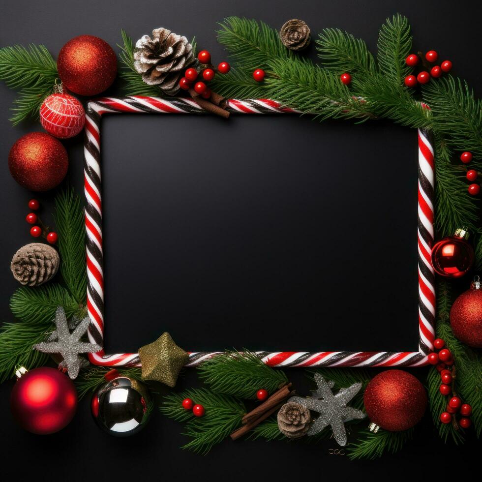 Christmas fir branch background photo