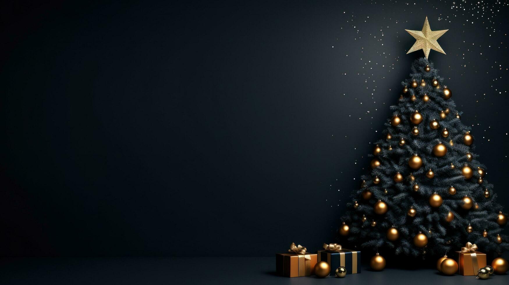 Black Christmas Background Stock Photos, Images and Backgrounds for