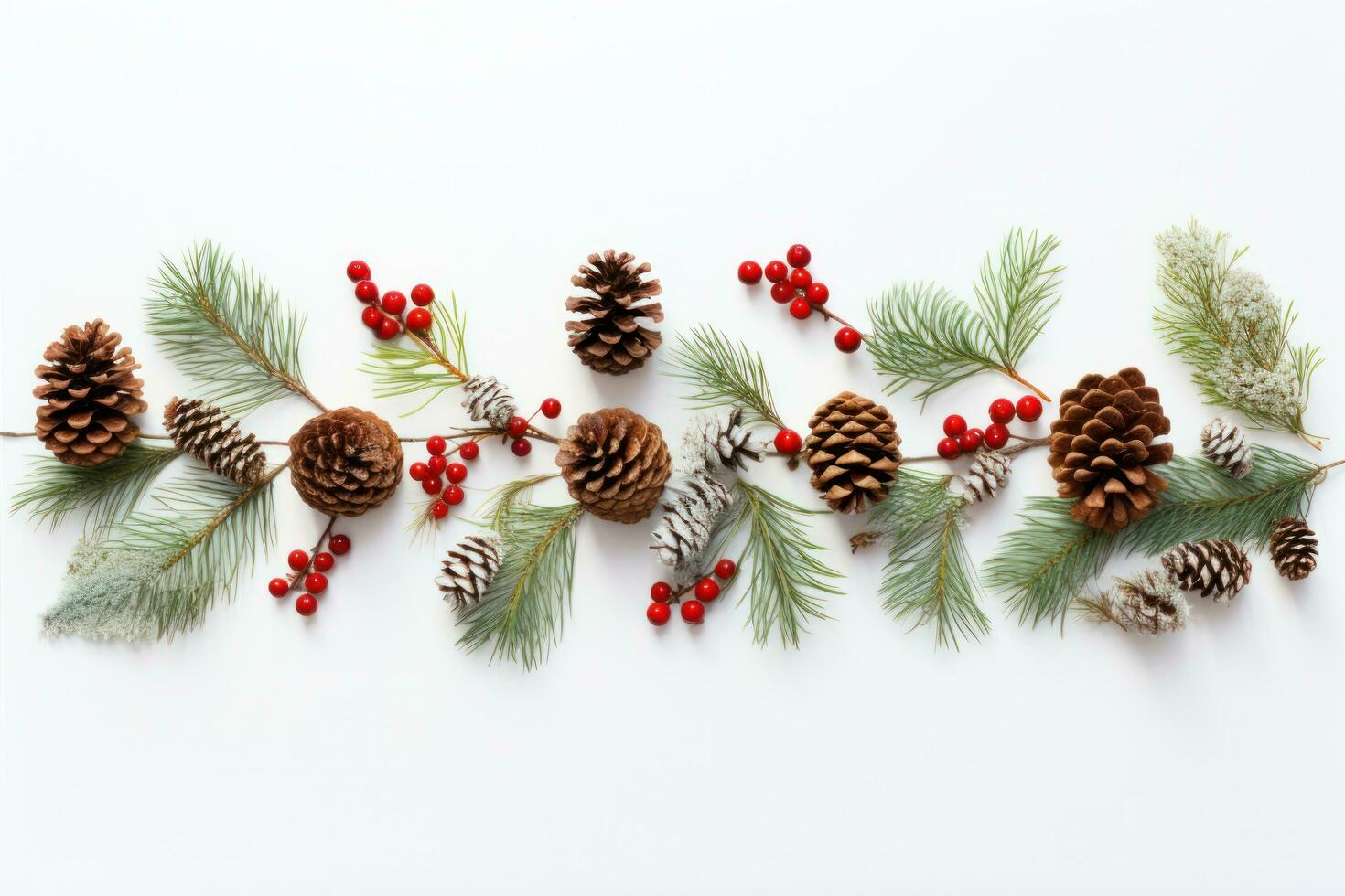Christmas fir with berries photo