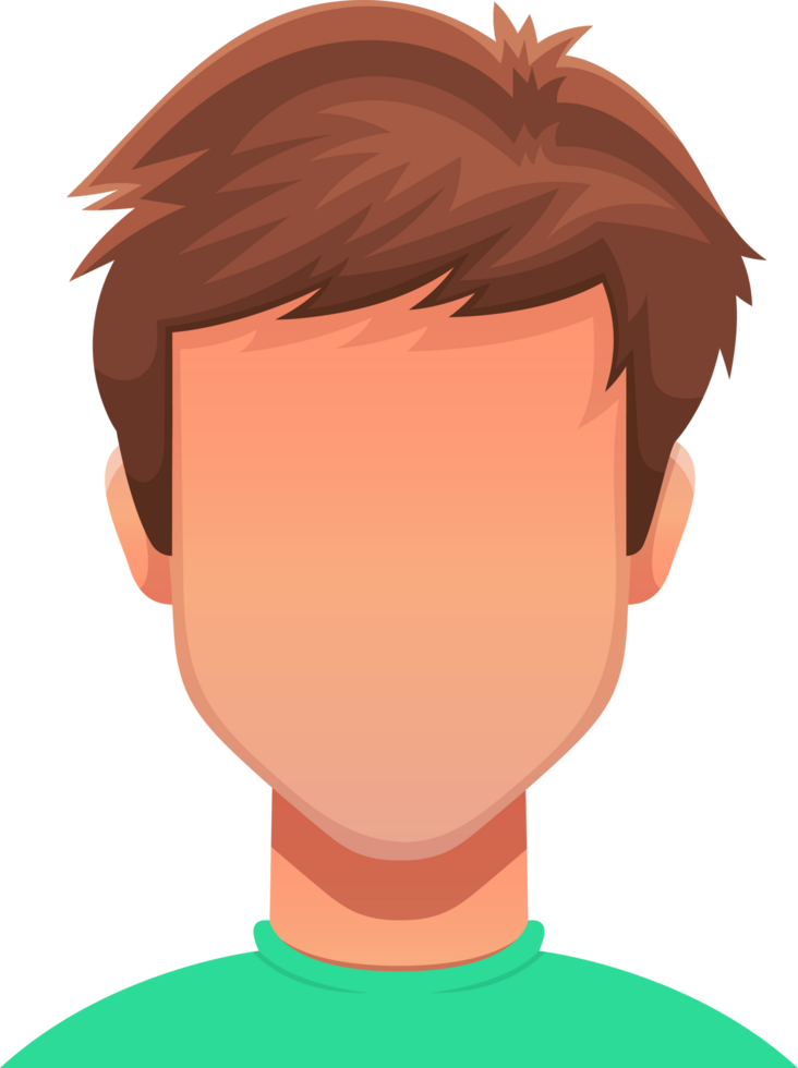 homem face clipart png