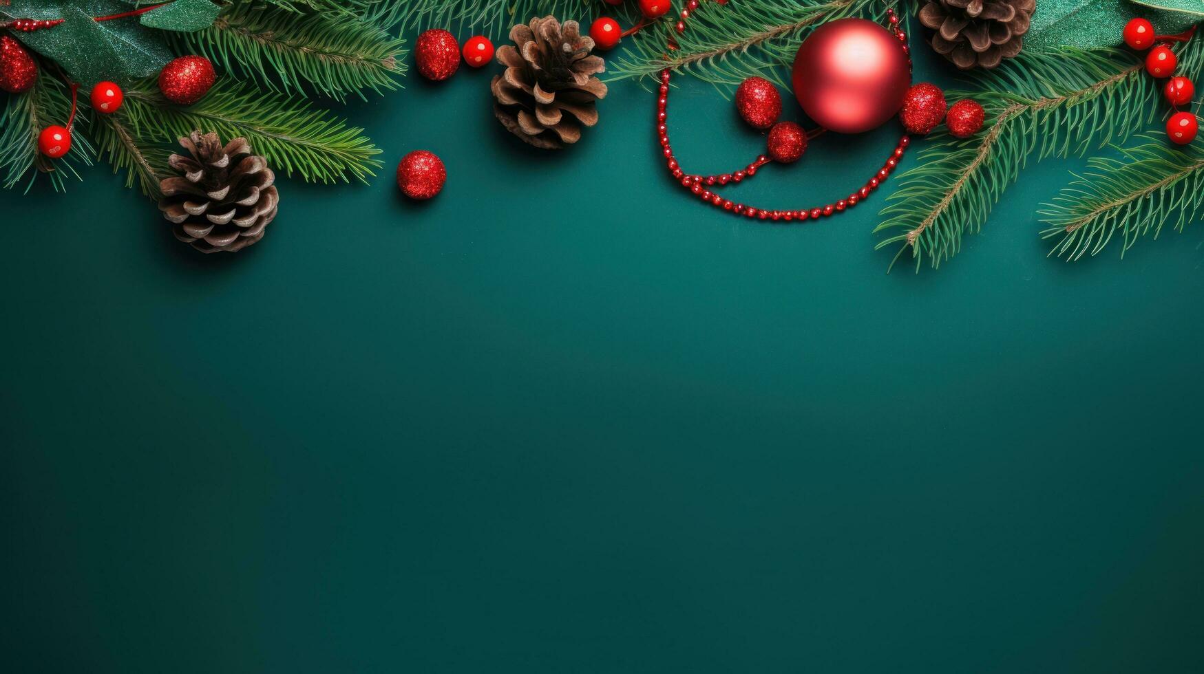 Christmas fir branch background photo