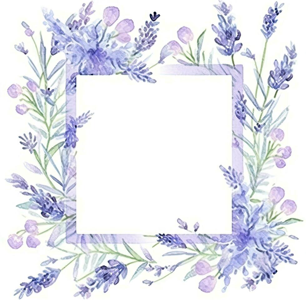 Watercolor lavender background photo