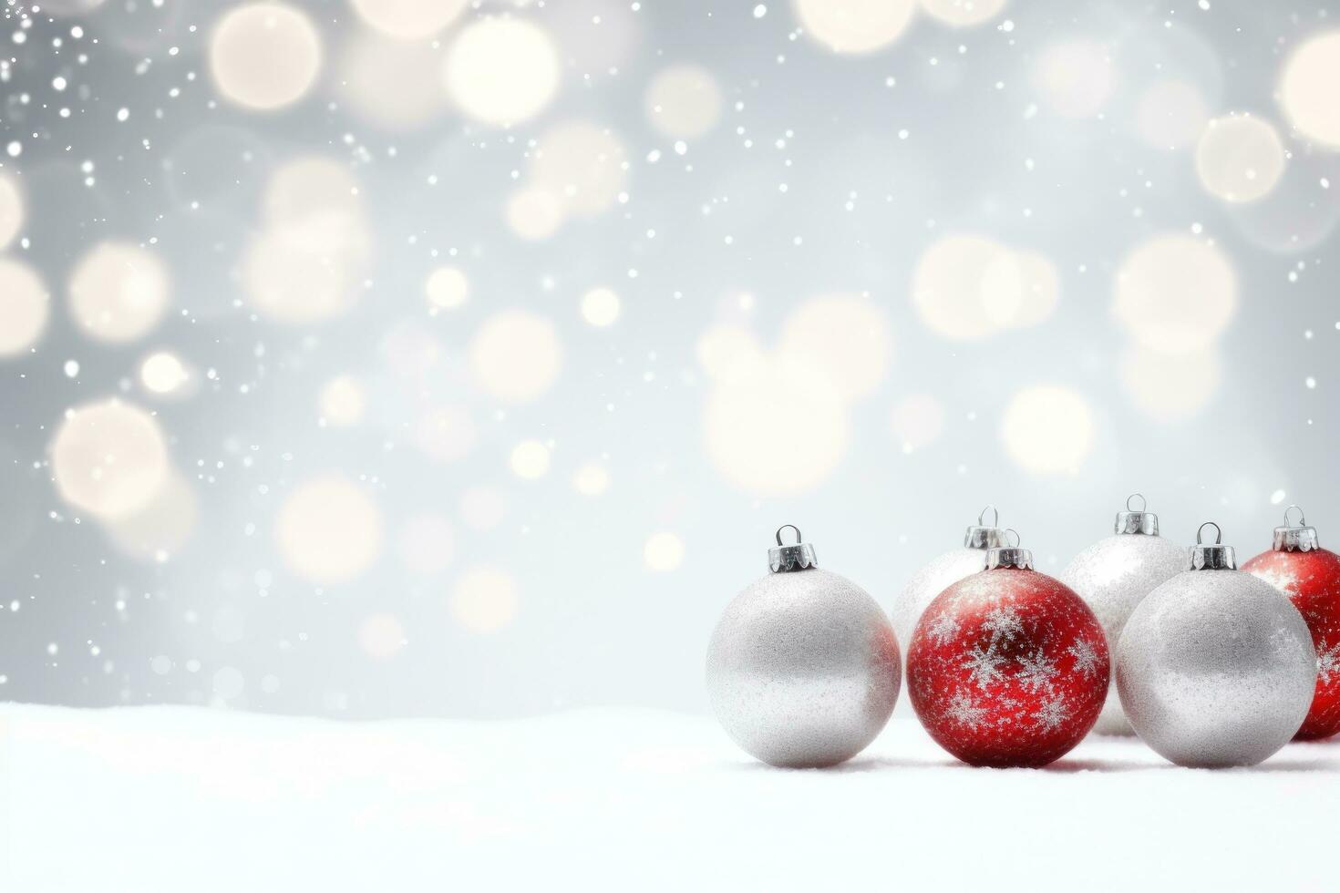 Christmas snow ball background background for business cards photo