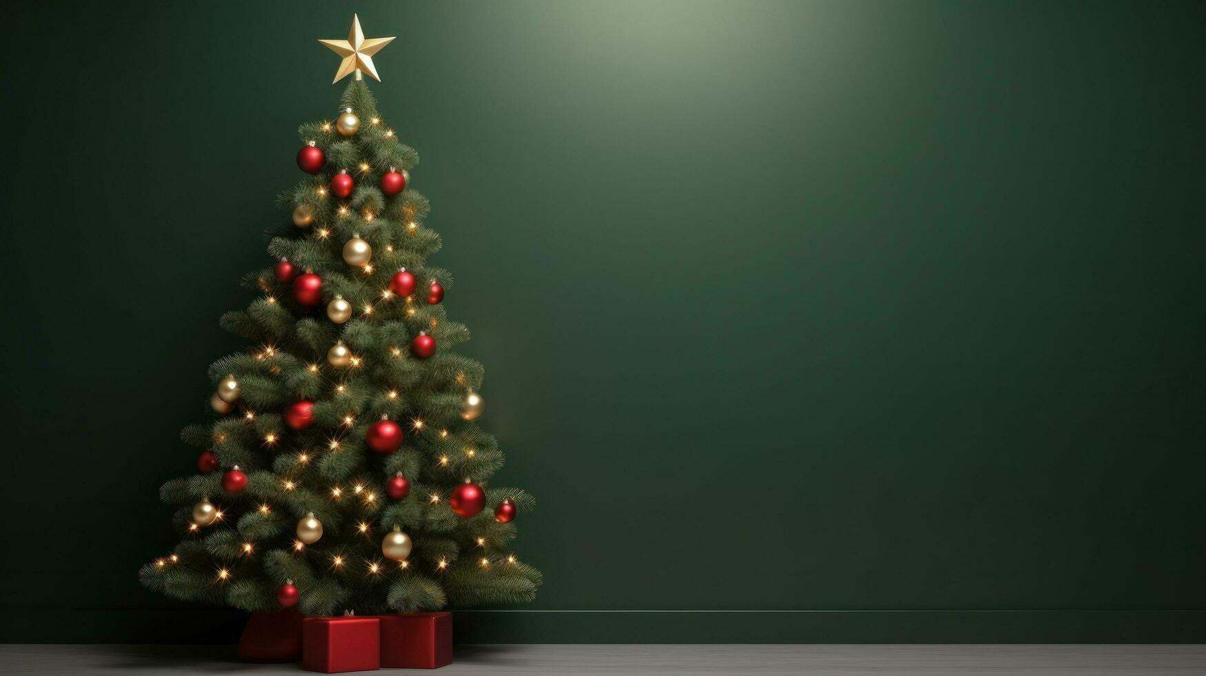 minimalista antecedentes con Navidad árbol foto