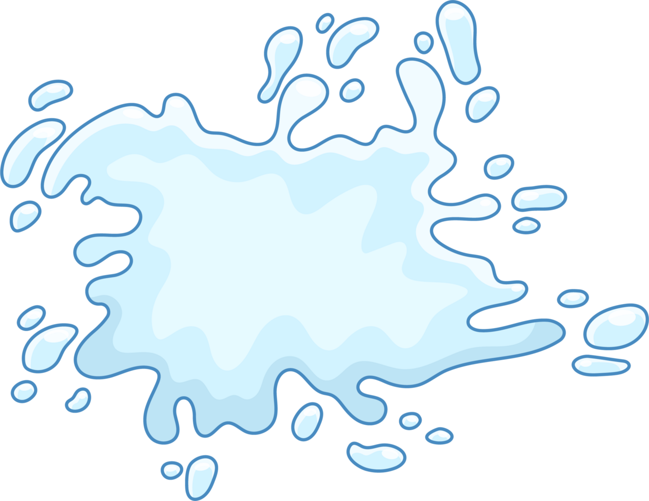 Water splash clipart png