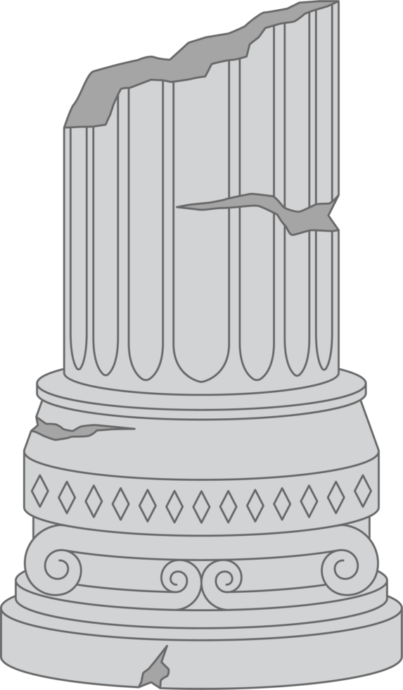Ancient columns clipart png