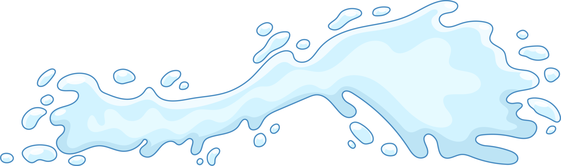 Water splash clipart png