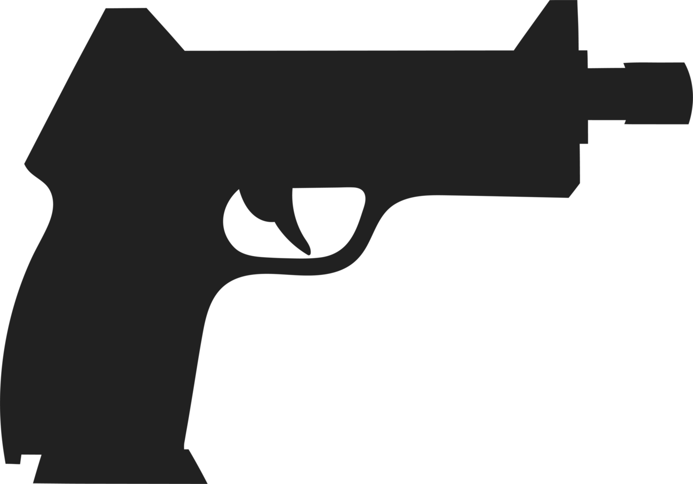 Pistol clipart design png