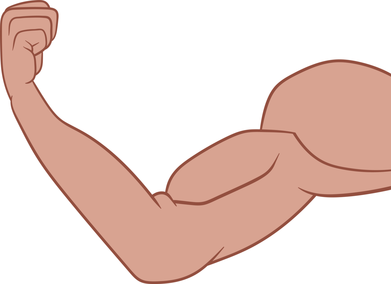 Muscle arm drawing clipart png