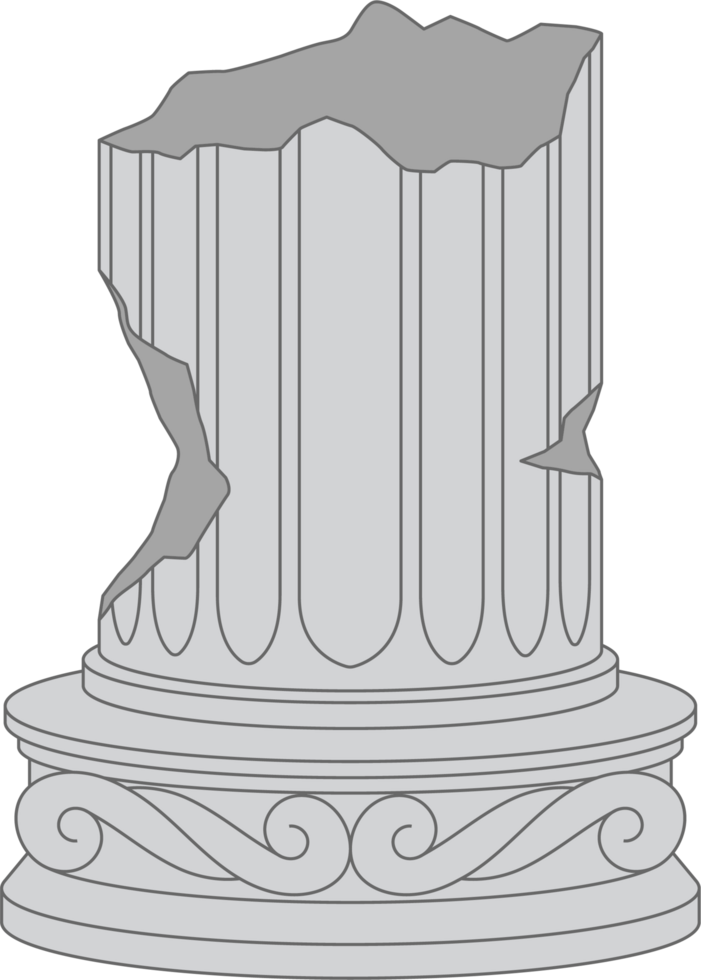 Ancient columns clipart png