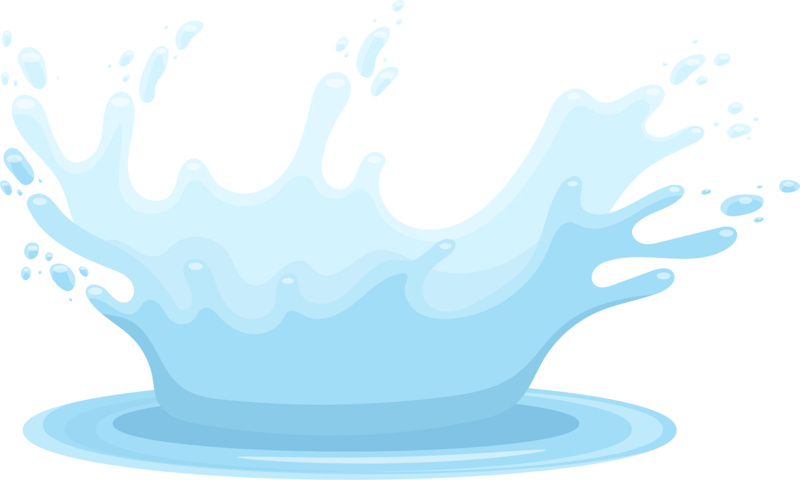 Water splash clipart png