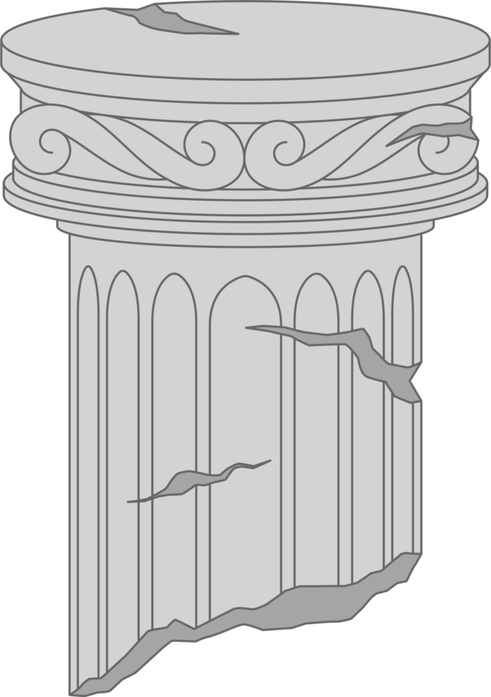 Ancient columns clipart png