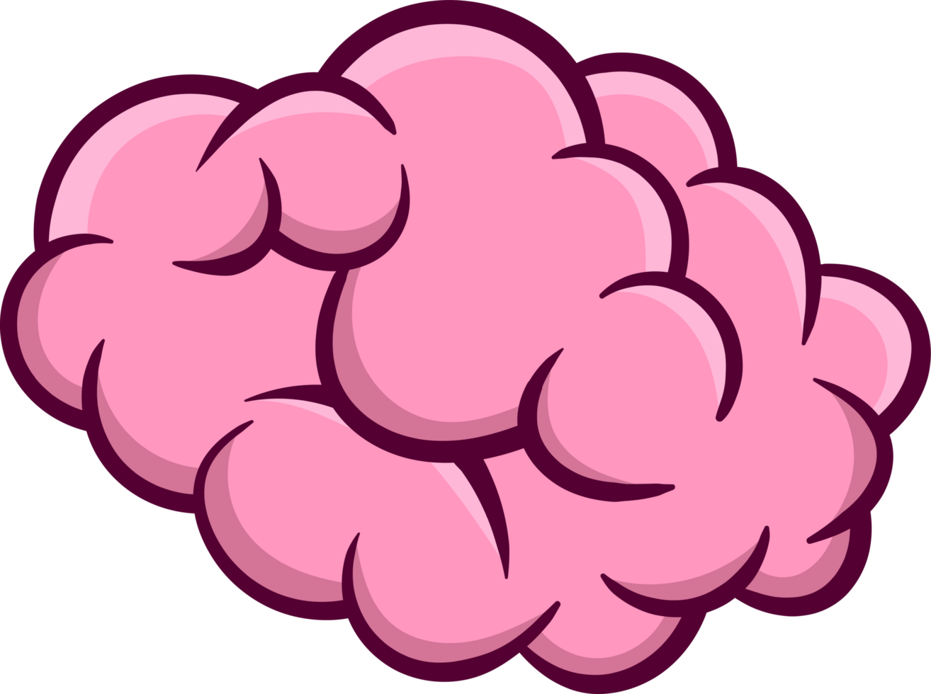 Brain cartoon icon clipart png