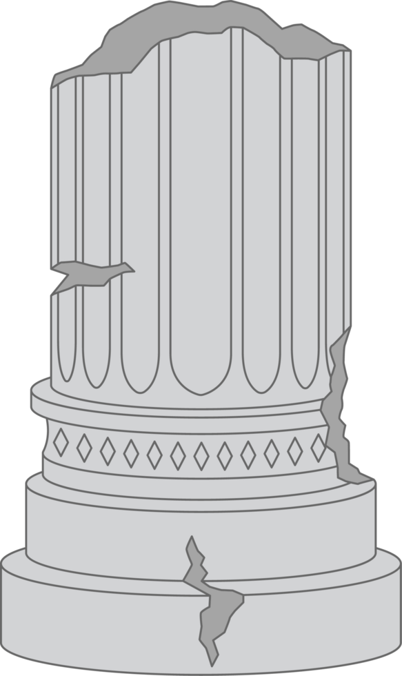 Ancient columns clipart png