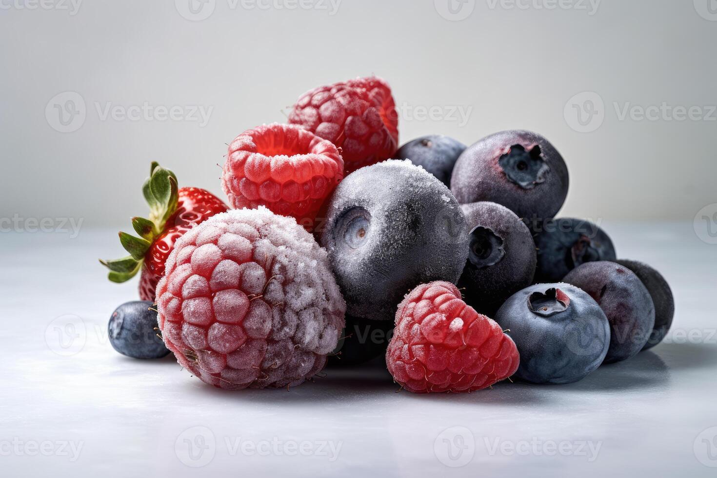 Frozen fruit. Clothes dry in the air. technology. photo