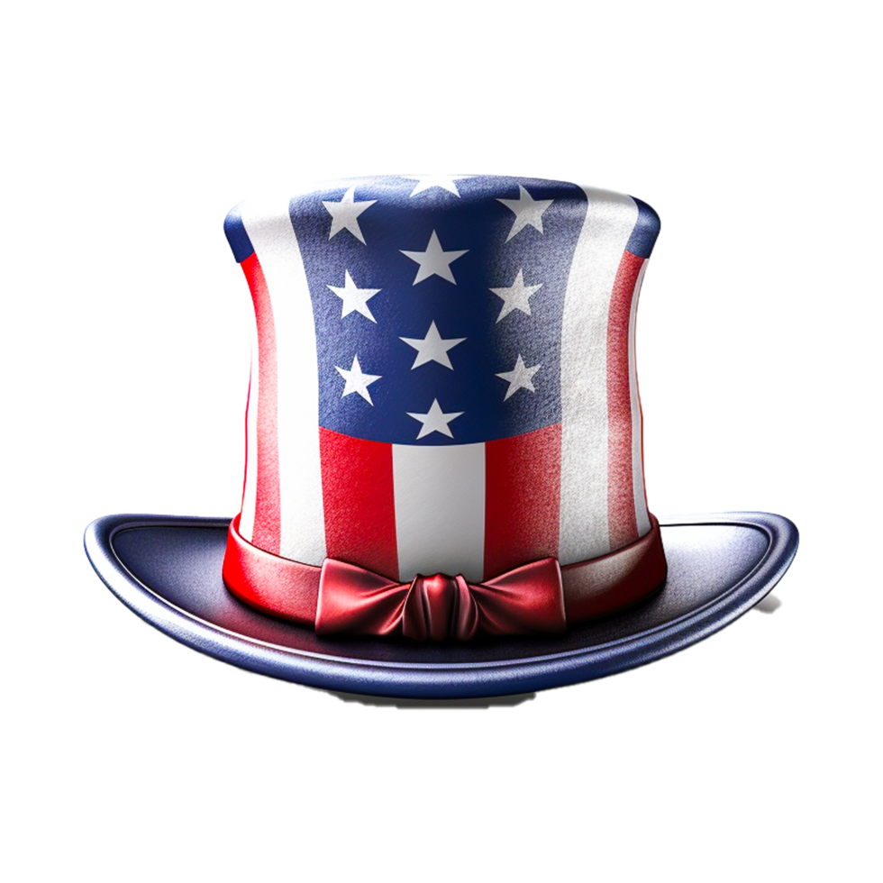 Independence Day Hat United States Uncle Sam Generative Ai png