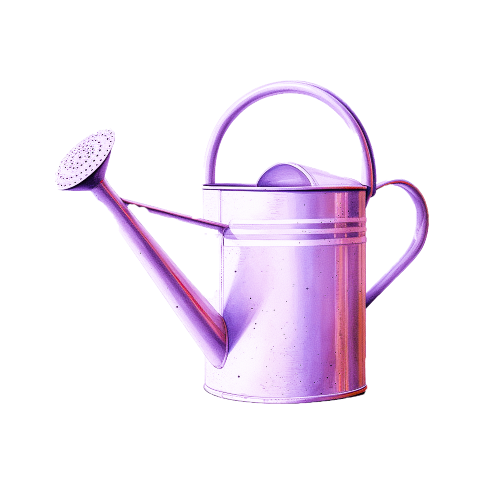 Watering can as garden tool for pouring plants Generative Ai png