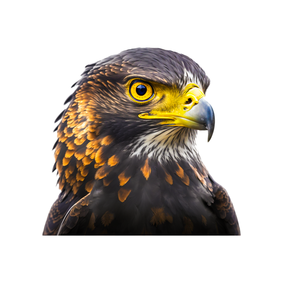 Closeup Falcon - Bird Beak Bird Of Prey Peregrine Falcon Kite Generative Ai png