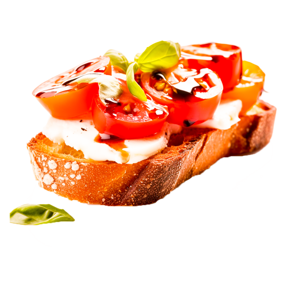 Bruschetta Hors D'oeuvre Pizza Toast Pesto  Generative Ai png