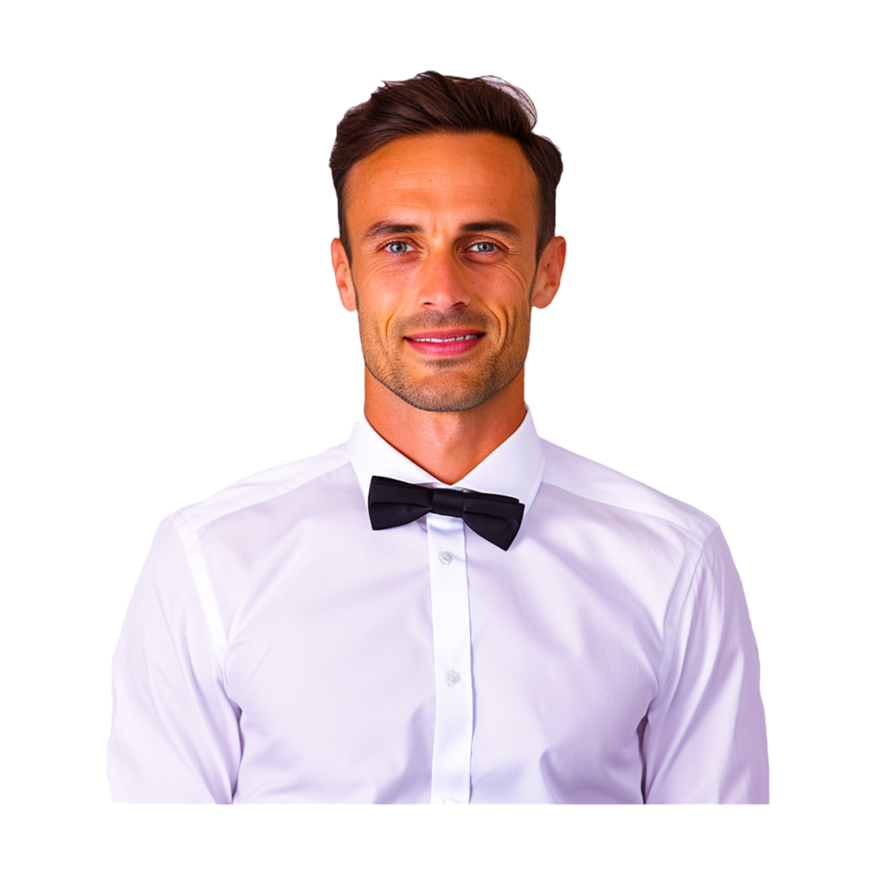Man Wearing Bow Tie png