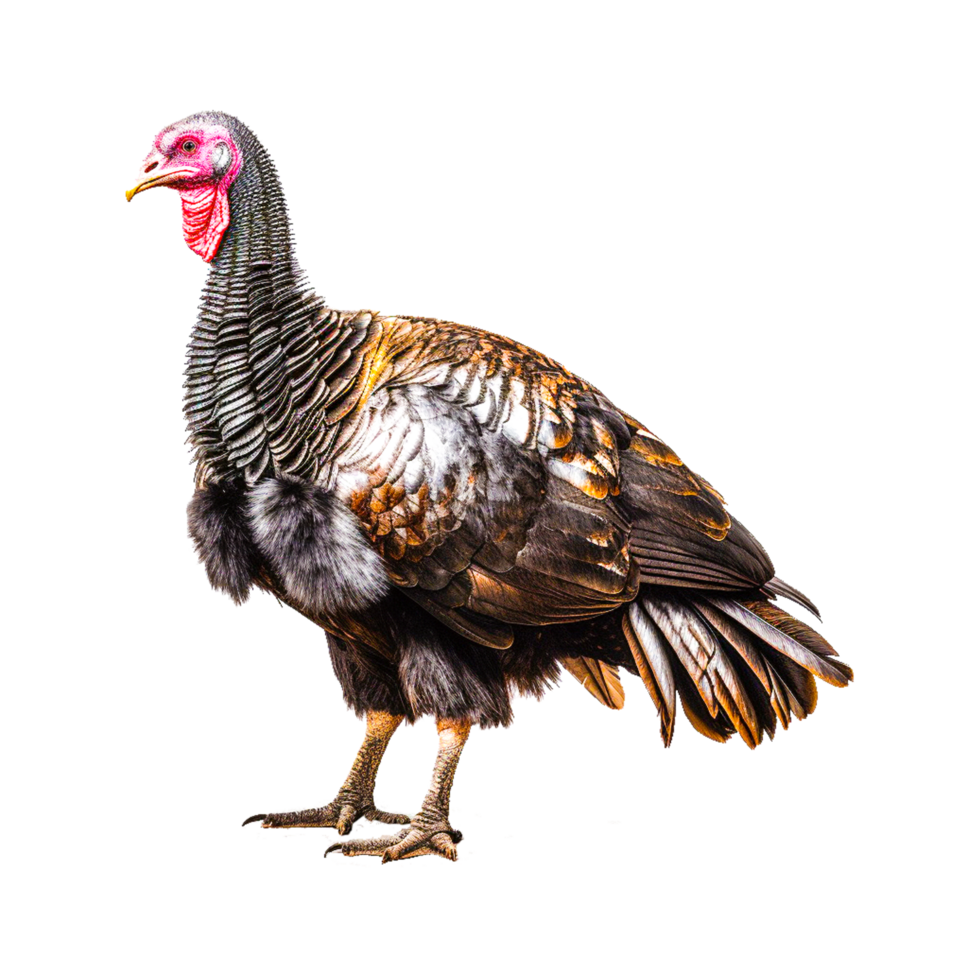 Turkey, poultry birds, land animals png Generative Ai