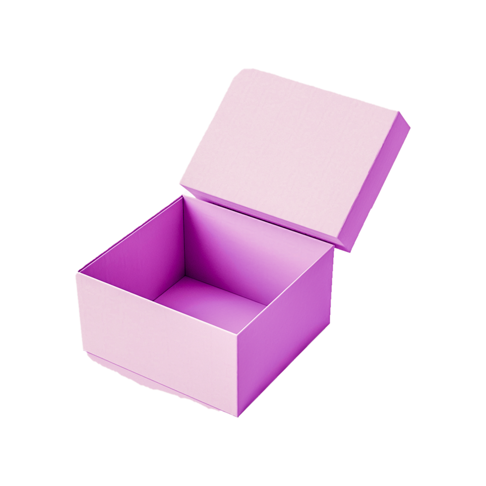 Open Gift Box Generative Ai png