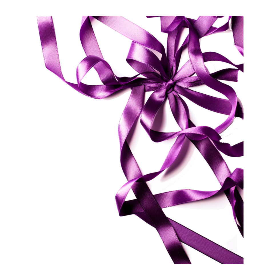 World Cancer Day Ribbon Border Generative Ai png