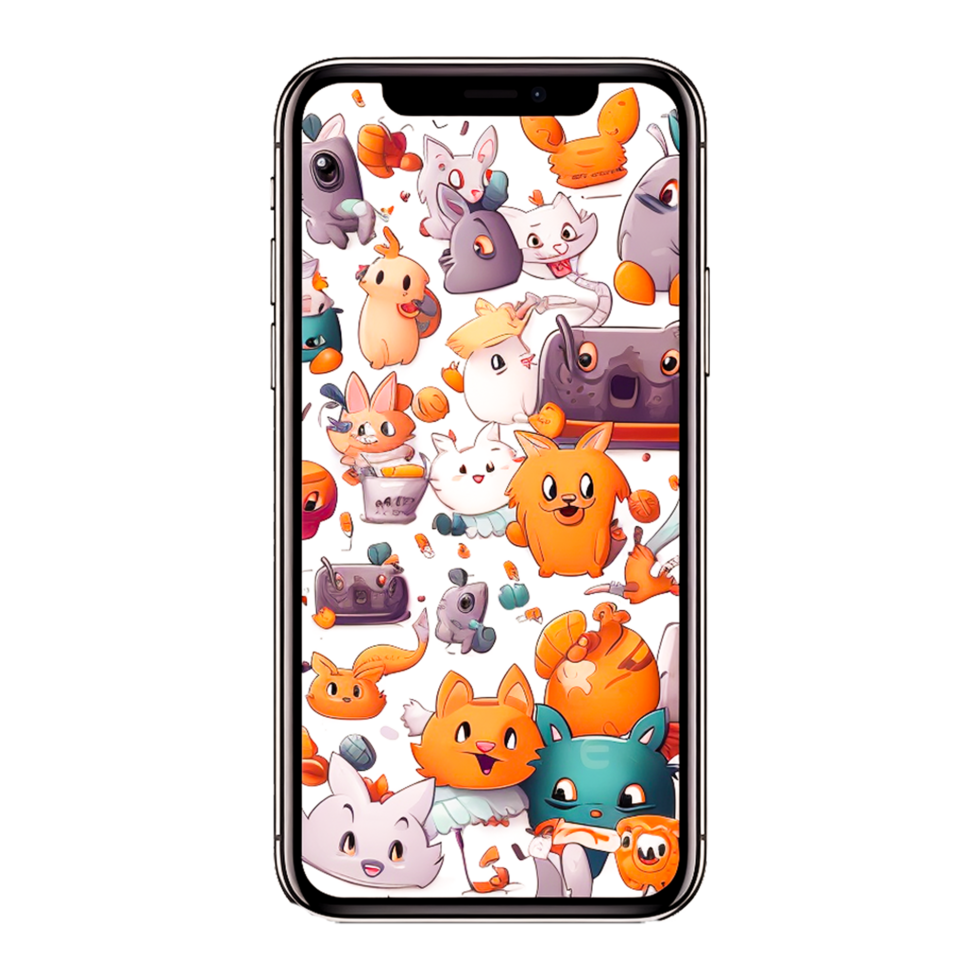 Mobile phone drawing images png