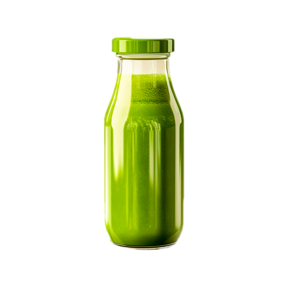 Green Smoothie Bottle Mockup png