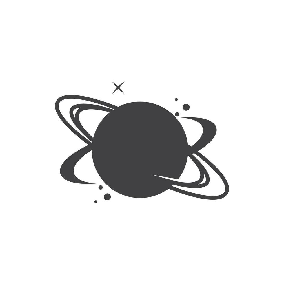 un Saturno planeta símbolo vector ilustración