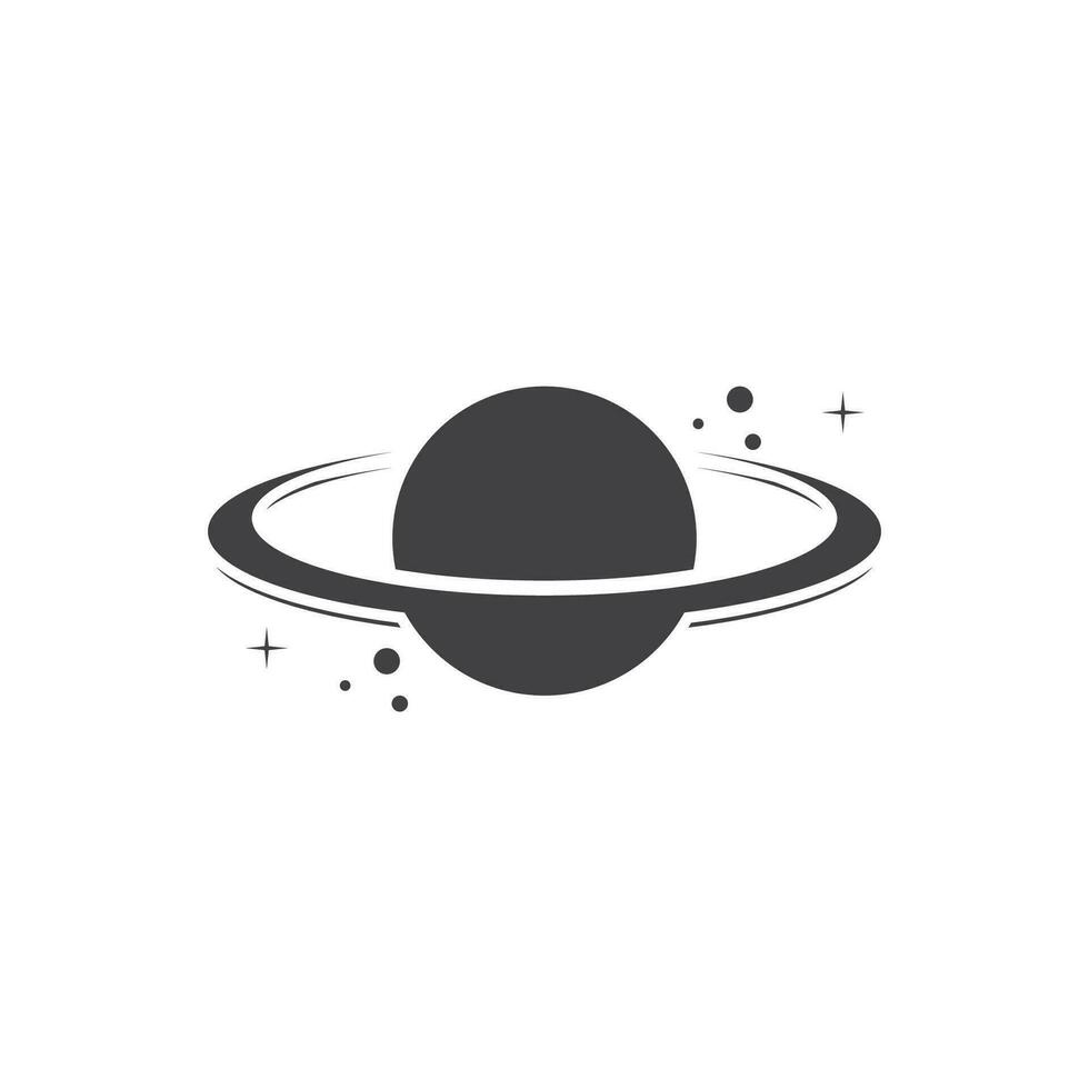 A Saturn Planet Symbol Vector Illustration