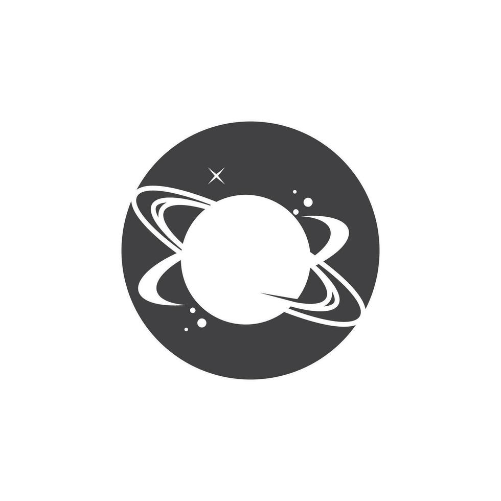 A Saturn Planet Symbol Vector Illustration