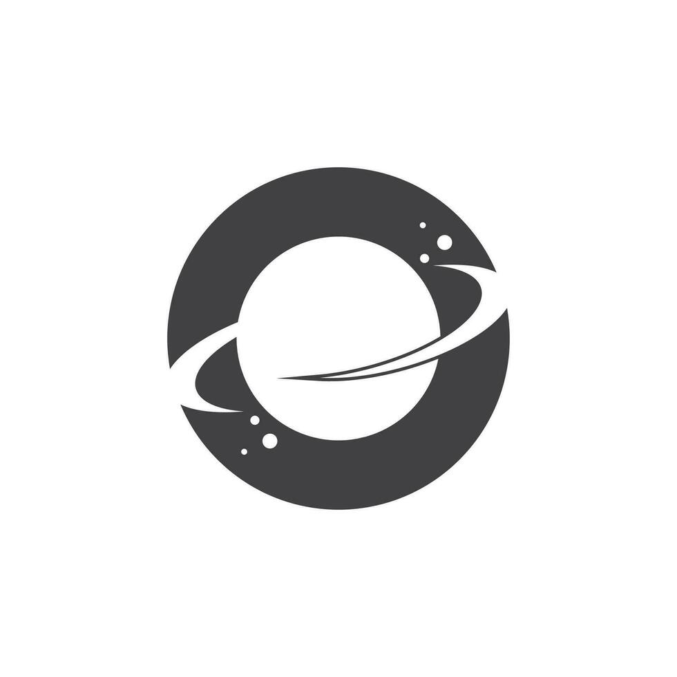 A Saturn Planet Symbol Vector Illustration