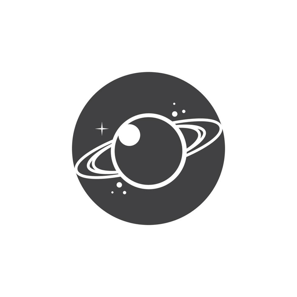 un Saturno planeta símbolo vector ilustración