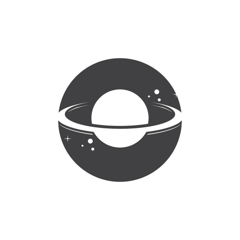 A Saturn Planet Symbol Vector Illustration
