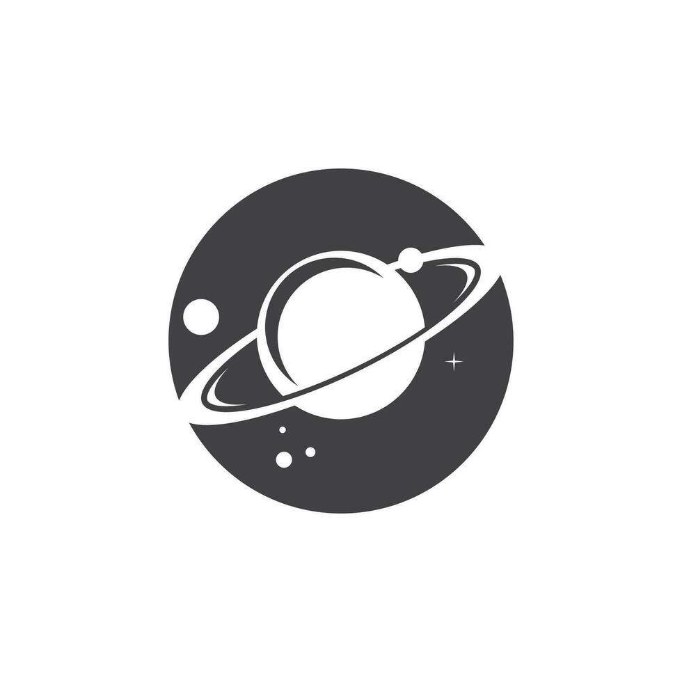 A Saturn Planet Symbol Vector Illustration