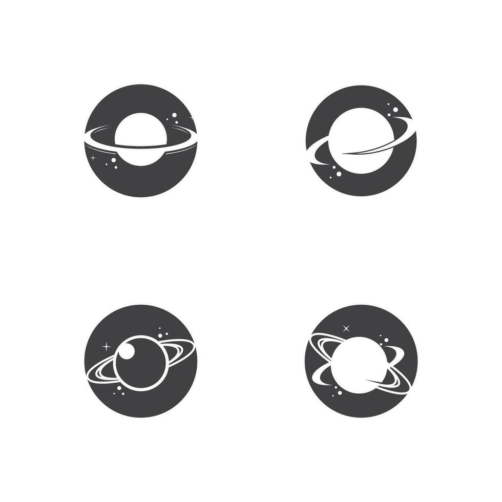 A Saturn Planet Symbol Vector Illustration